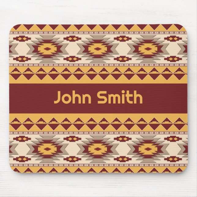 Southwestern tribal pattern mouse pad (Front)