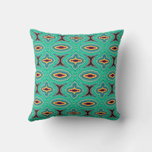 Southwestern Tropical Boho Chic Geode Pattern Art Cushion