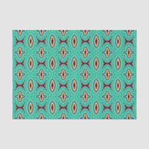 Southwestern Tropical Boho Chic Geode Pattern Art Tissue Paper