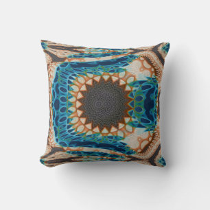 Southwestern Turquoise Native Pattern Cushion