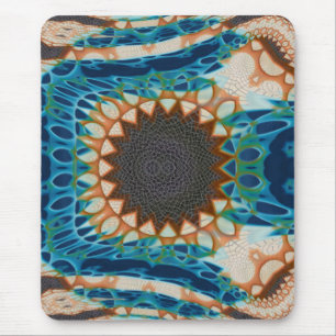 Southwestern Turquoise Native Pattern Mouse Pad