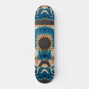Southwestern Turquoise Native Pattern Skateboard