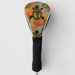 SOUTHWESTERN TURTLE ART GOLF HEAD COVER