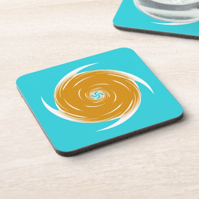 Southwestern Twirl Pattern Coaster (Left Side)