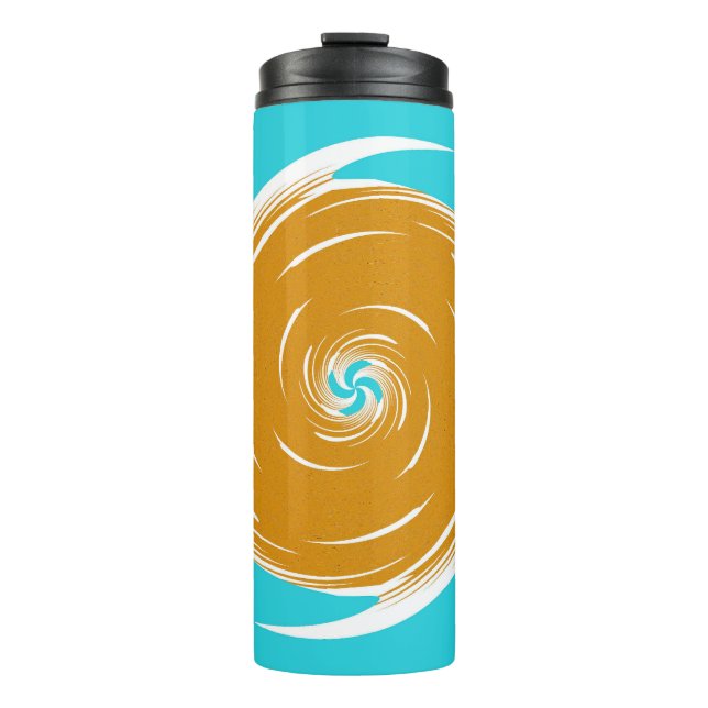 Southwestern Twirl Pattern Thermal Tumbler (Front)