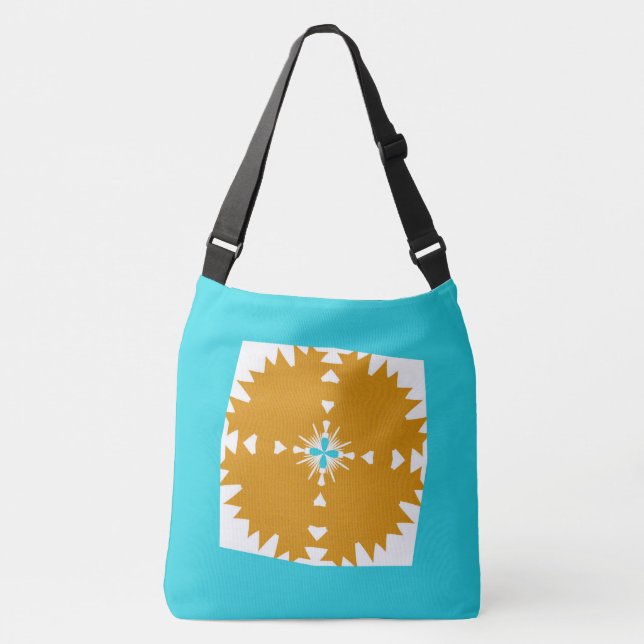 Southwestern Vibes Multi-Colour Pattern Crossbody Bag (Front)