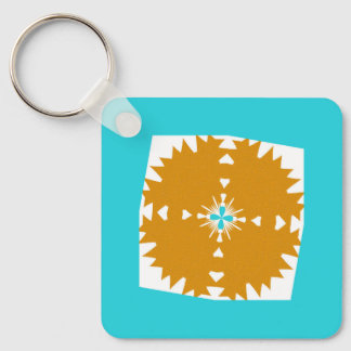 Southwestern Vibes Multi-Colour Pattern Key Ring