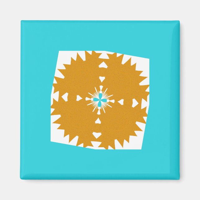 Southwestern Vibes Multi-Colour Pattern Magnet (Front)
