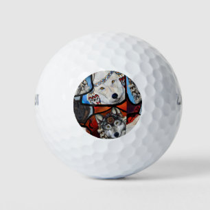 SOUTHWESTERN WOLF ART GOLF BALLS