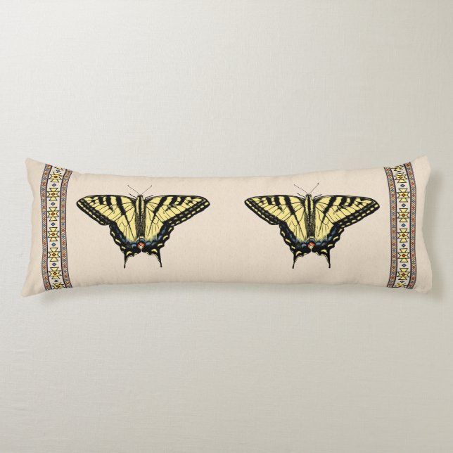 Southwestern Yellow Swallowtail Butterfly Body Cushion (Front)