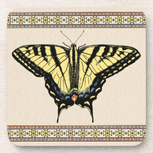 Southwestern Yellow Swallowtail Butterfly Coaster