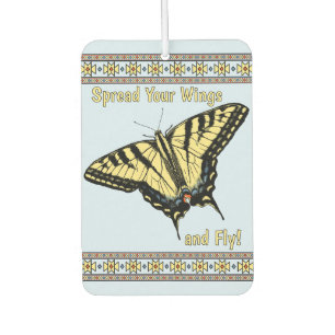 Southwestern Yellow Swallowtail Butterfly Custom Car Air Freshener