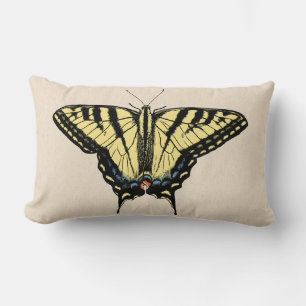 Southwestern Yellow Swallowtail Butterfly   Lumbar Cushion