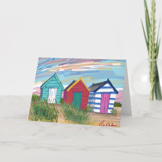 Southwold Beach Huts Card (Front)