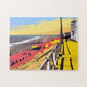 Southwold Promenade Colourful Jigsaw Puzzle