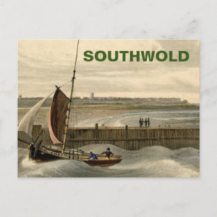 Southwold, Suffolk Vintage Boats & Sea Holiday Postcard