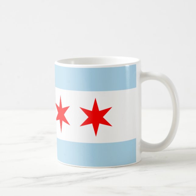 Souvenir Chicago Flag Coffee Mug (Right)
