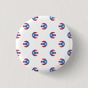 Souvenir: Circles: Puerto Rico Flag: Pin