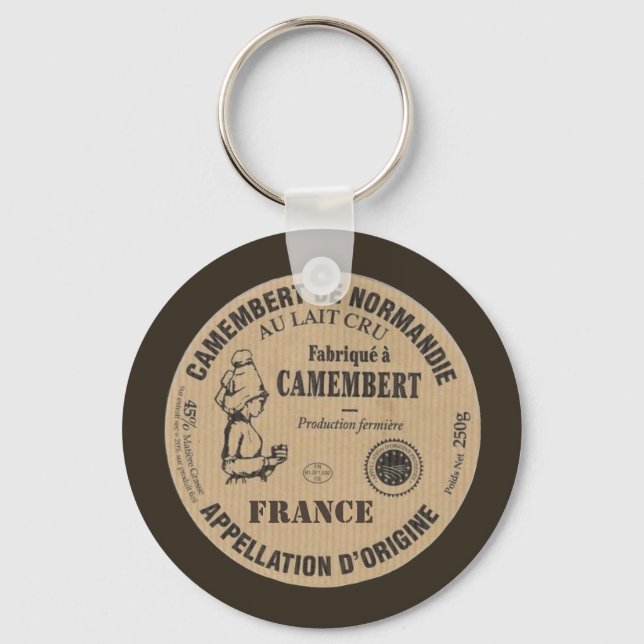 Souvenir de France : Le camembert Key Ring (Front)