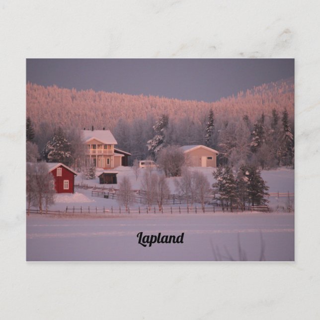 Souvenir de Laponie Postcard (Front)