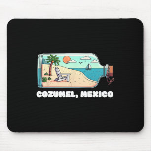 Souvenir From Cozumel Mexico Vacation Travel Men W Mouse Pad