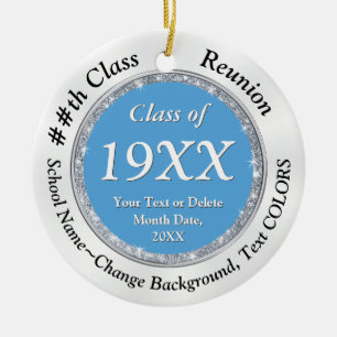 Souvenir Items for Class Reunion, Change COLORS,  Ceramic Tree Decoration