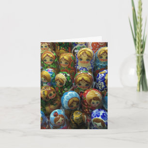 Souvenir Matryoshka Dolls Thank You Card