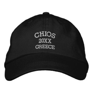 Souvenir of Chios Greece Embroidered Baseball Cap