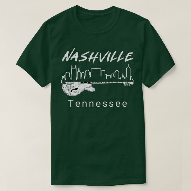 Souvenir  s From Nashville Tn Guitar Nashville Gif T-Shirt (Design Front)