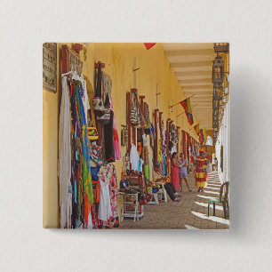 Souvenir Shops in Cartagena Colombia 15 Cm Square Badge