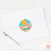 Souvenir sticker for birthday party on