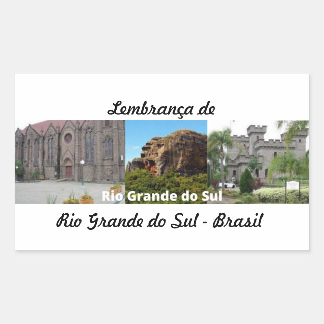 Souvenir sticker from Rio Grande do Sul - Brazil (Front)