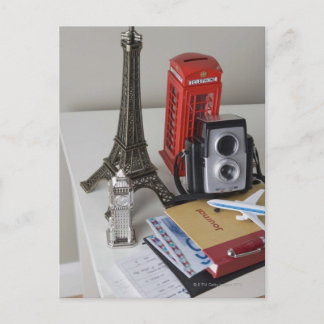 Souvenirs and camera postcard