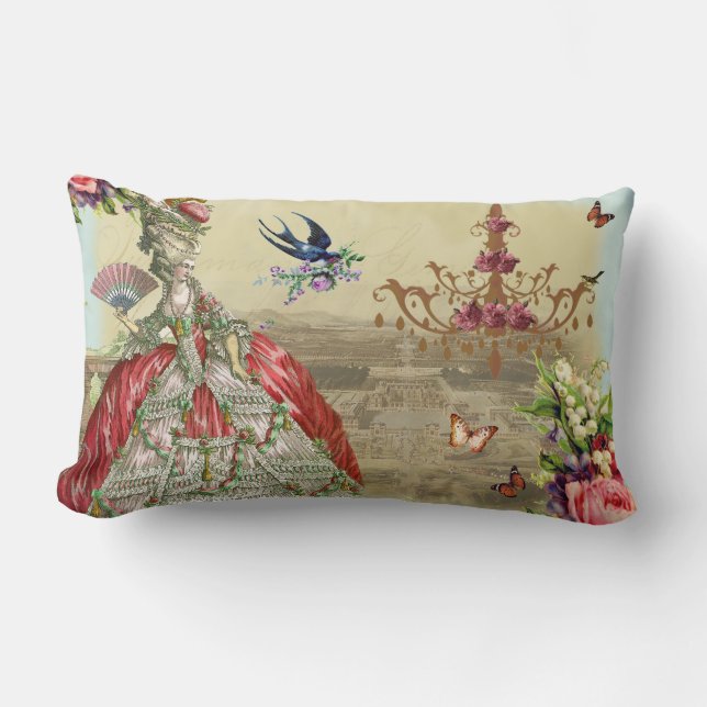 Souvenirs de Versailles Lumbar Cushion (Front)