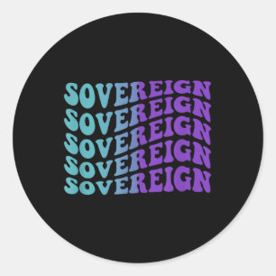 Sovereign, Mental Health Awareness  Classic Round Sticker