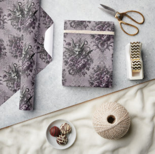 Sovereign of the Undead – Gothic Floral Wrapping Paper