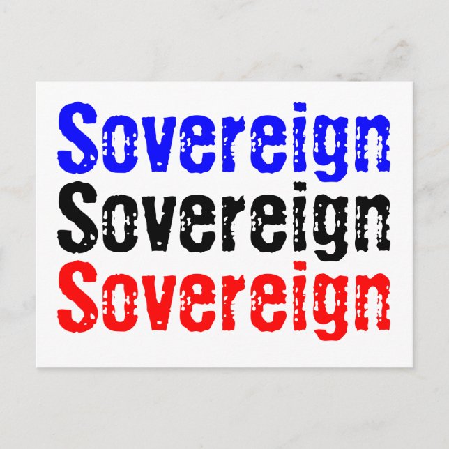 Sovereign postcard (Front)