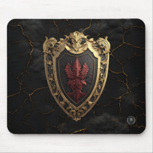 Sovereign Ruby Red Baroque Gaming  Mouse Pad
