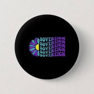 Sovereign Suicide Prevention Awareness Sunflower 6 Cm Round Badge