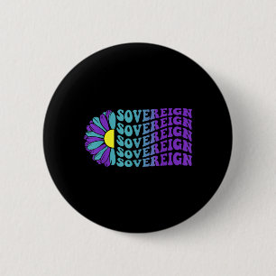 Sovereign Suicide Prevention Awareness Sunflower 6 Cm Round Badge
