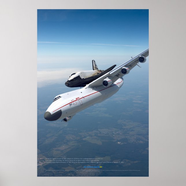 Soviet Aviation: An-225 and Buran Poster (Front)
