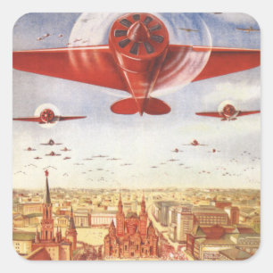 Soviet Aviation Square Sticker