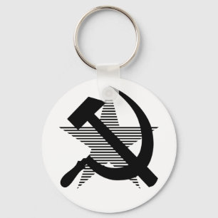 Soviet Black Hammer & Sickle Key Ring