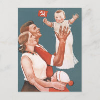 Soviet Family Propaganda Poster