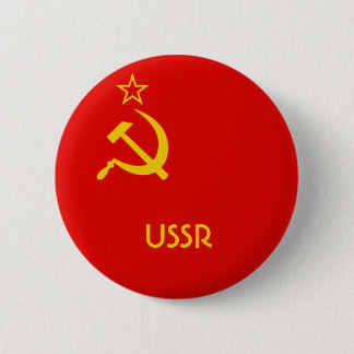 Soviet Flag 6 Cm Round Badge