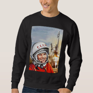 Soviet Gagarin Cosmonaut Space Program Vintage CCC Sweatshirt