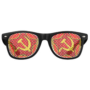 Soviet Hammer and Sickle Retro Sunglasses