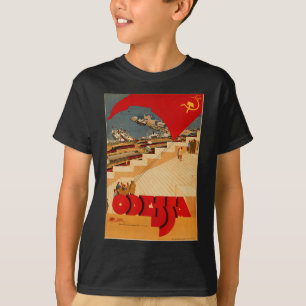 Soviet Odessa Ukraine Cccp Ussr Vintage Poster T-Shirt