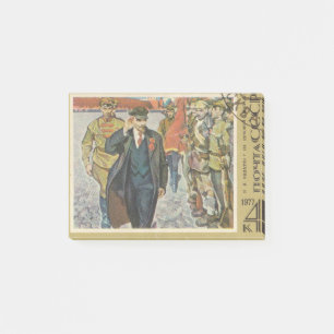 Soviet postage stamp Lenin  on the  Red square Post-it Notes