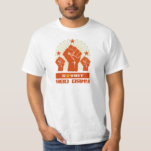 Soviet Red Army 3 Fists T-Shirt (Front)